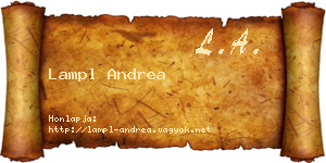 Lampl Andrea névjegykártya